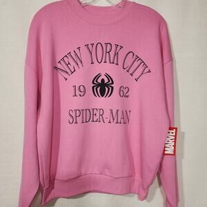 New york Spider-Man sweatshirt women's XS NWT